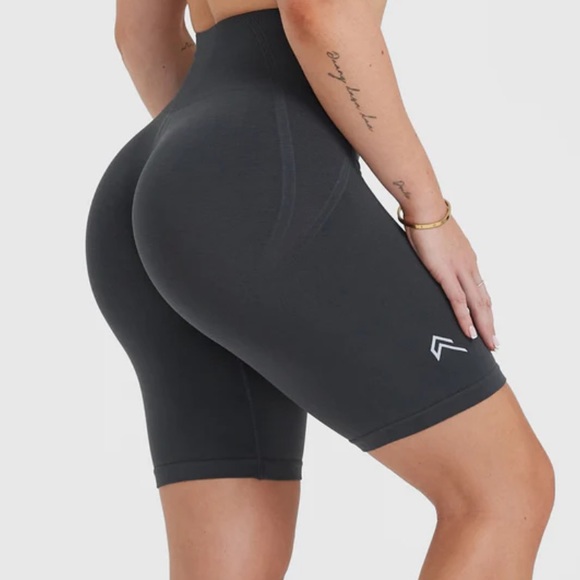 Oner Active Pants - Oner Active Women's High-Waist Charcoal Gray Athletic Bike Shorts